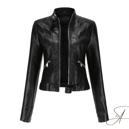Drune | Lederjacke - Modernes Design mit Reißverschluss & Taschen - Bequeme Passform - Sydney