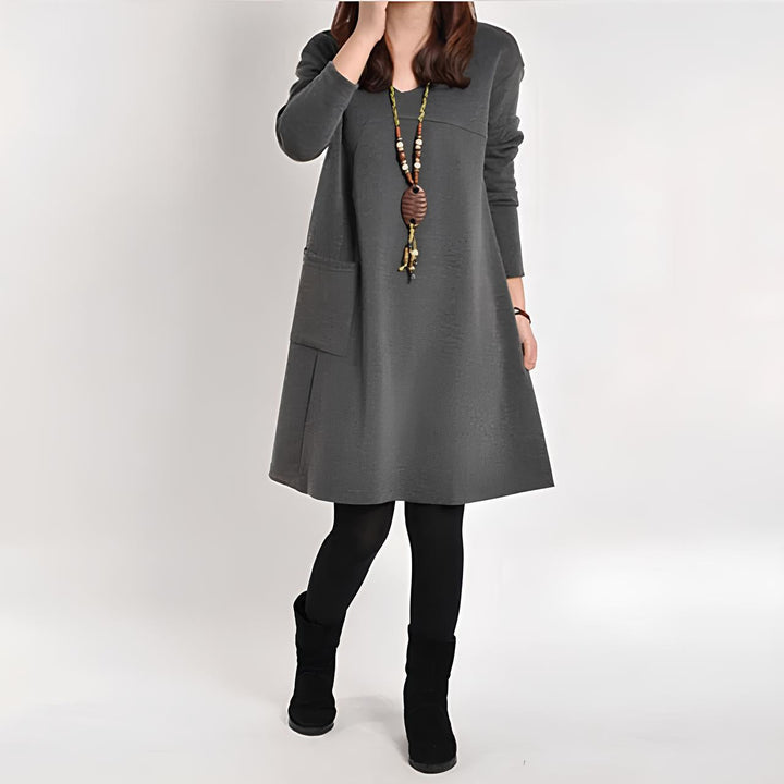 Drune - Damen Elegantes Kleid, Stilvoll & Feminin Geschnitten