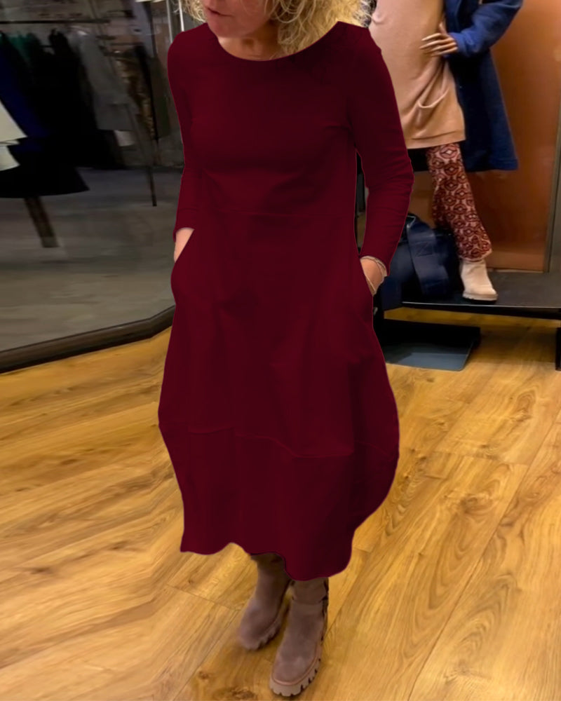 Drune | Einfarbiges Kleid