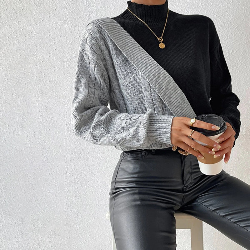 Drune | Pullover Aus Patchwork Strick