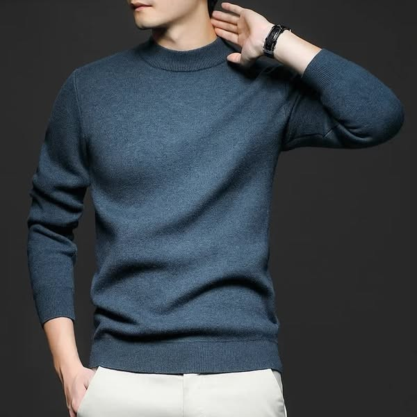 Drune | Klassischer Strickpullover Rundhals Zeitloses und Elegantes Aussehen