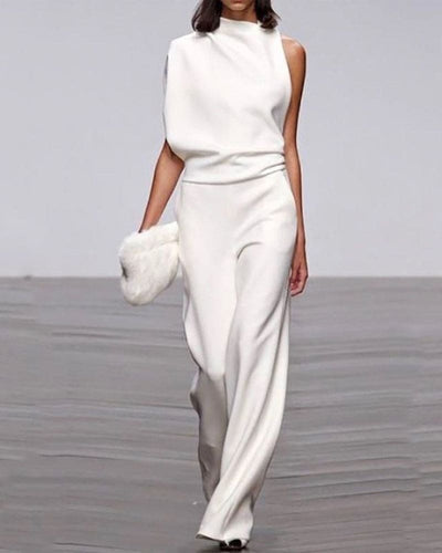 Drune | Premium Ein Schulter Jumpsuit