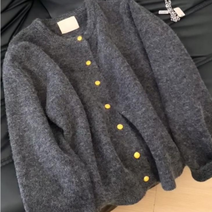 Drune | Cardigan Warm für Frauen Lockerer Schnitt