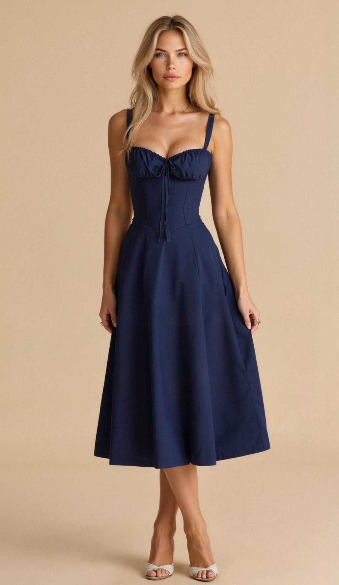 Drune | Blumen Kleid für Frauen Midi