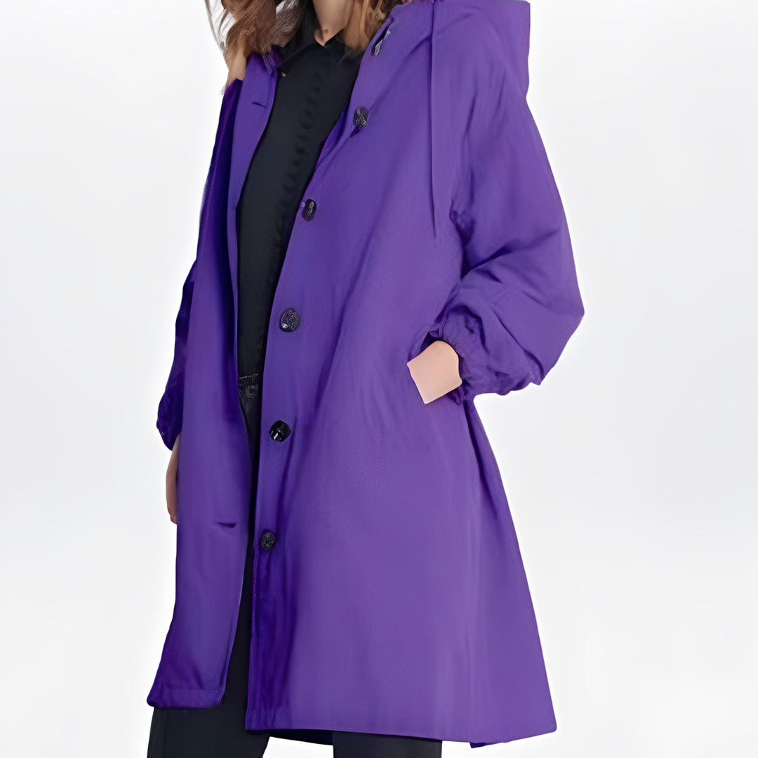Drune | Wasserfeste Regenjacke mit Kapuze für Frauen