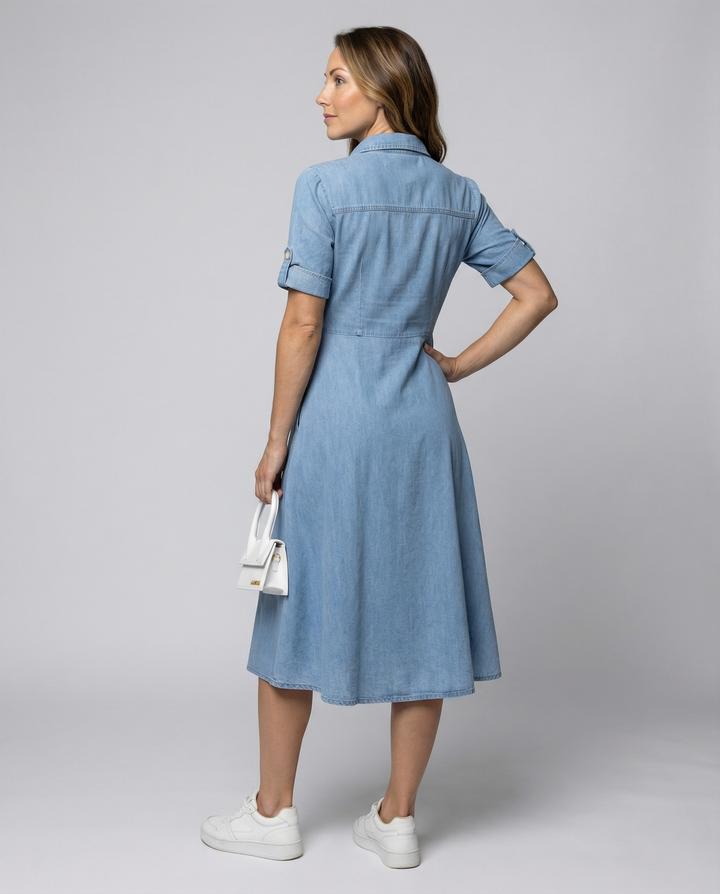 Drune | Alissa Trendy Denim Kleid