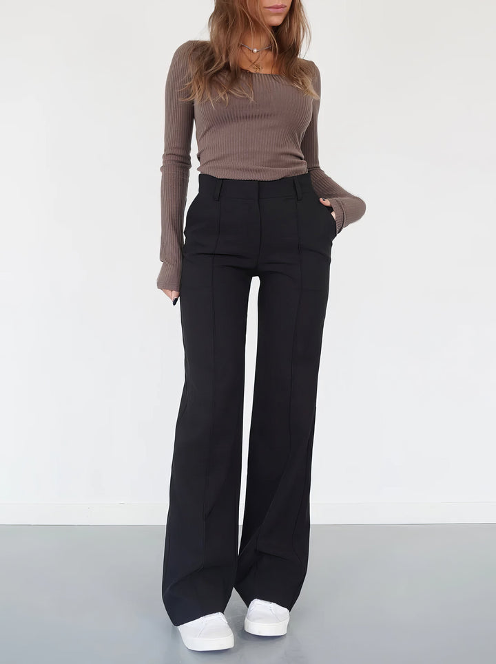 Drune | Zeitlose Klassische High Waist Hose