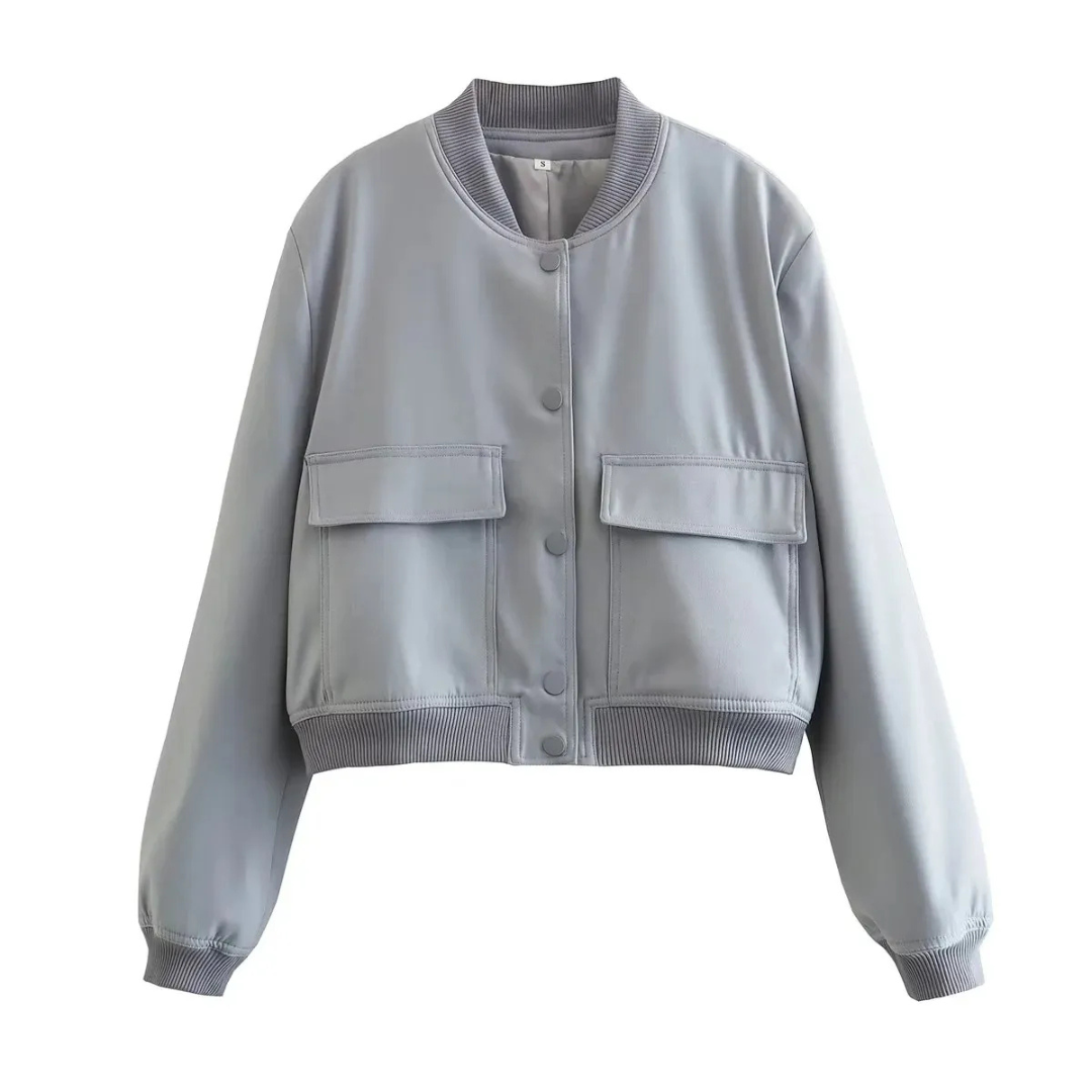 Drune | Kurze Jacke mit Rundhalsausschnitt für Frauen