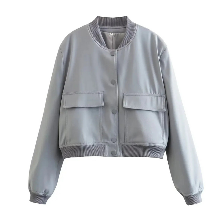 Drune | Kurze Jacke mit Rundhalsausschnitt für Frauen