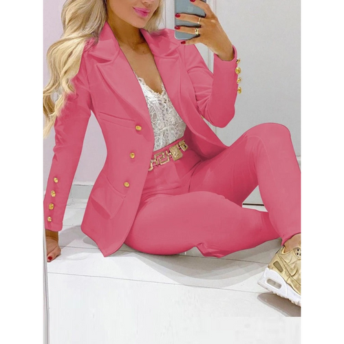 Drune – Set aus Blazer und Hose mit großem Kragen