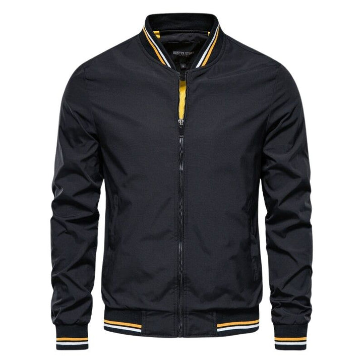 Drune | Herren Winterjacke Mit Vorderem Reißverschluss Und Geripptem Saum
