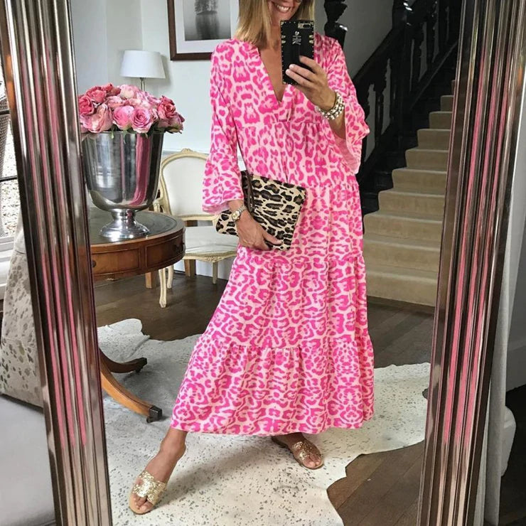 Drune | Stylisches Sommerkleid mit Leopardenmuster