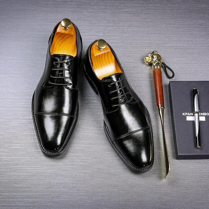Drune | Luxuriöse Leder Herrenschuhe Mit Schnürung Und Polierter Oberfläche