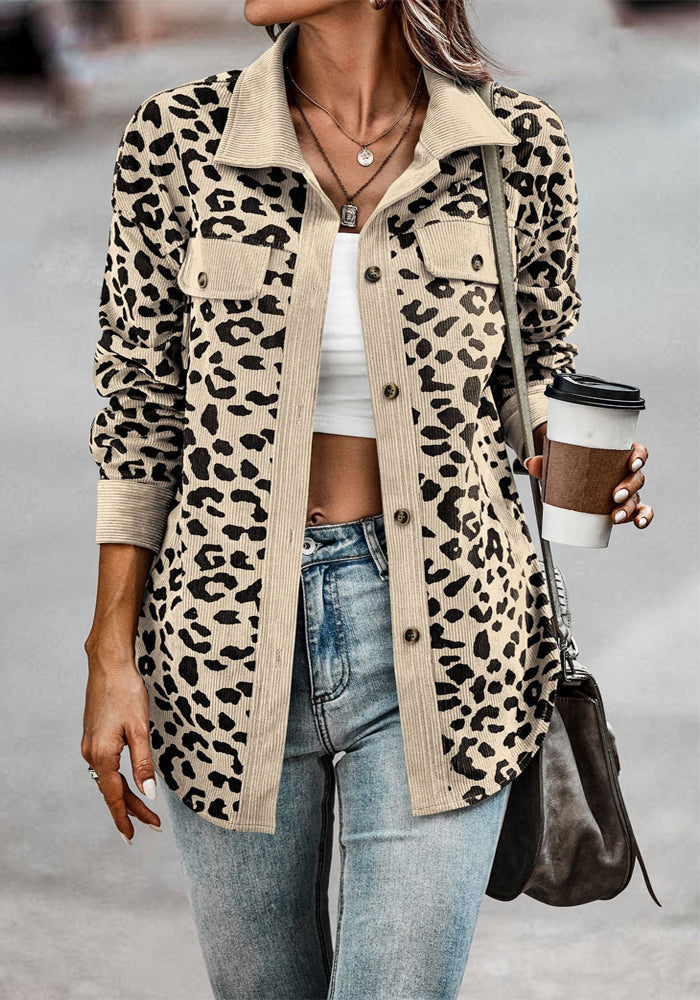 Drune | Frauen Leopardenmuster Jacke