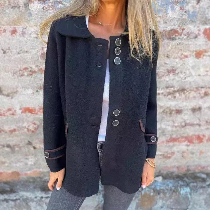 Drune | Stilvolle Jacke Knopfverschluss Eleganter Alltagschnitt