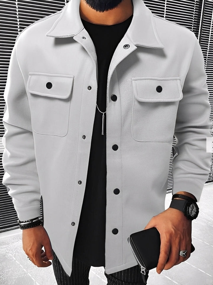 Drune | Lässige Karierte Jacke mit Taschen für Herren
