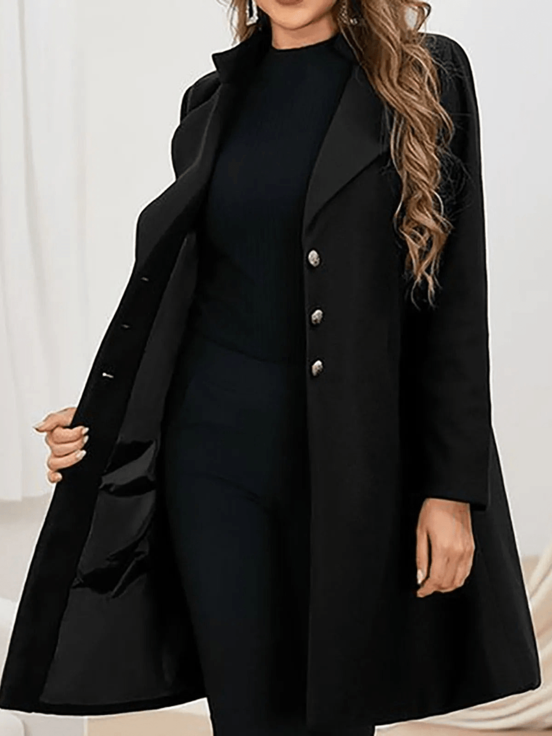 Drune | geschlossene Blazerjacke - Sleek & Polished - Wollmischung - Büro- zu Abendkleidung
