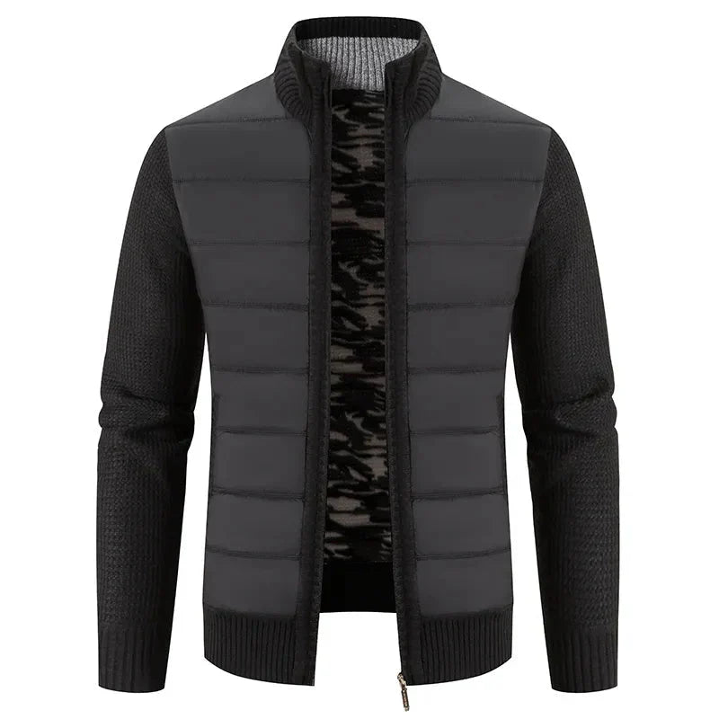 Drune | Hybridjacke Aus Gesteppter Strickware Für Herren