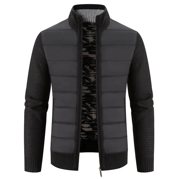 Drune | Hybridjacke Aus Gesteppter Strickware Für Herren