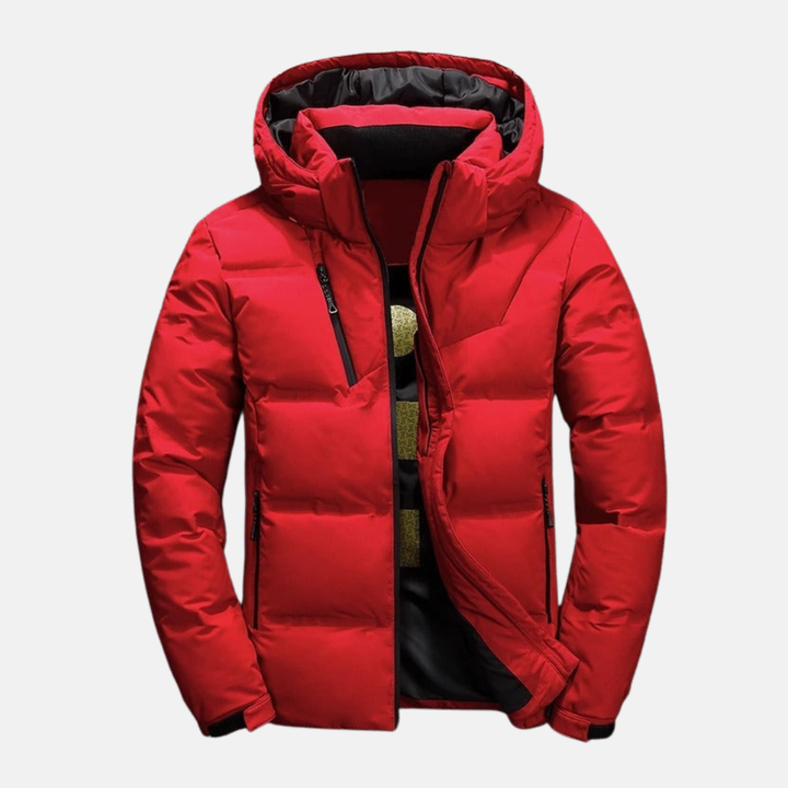 Drune | Daunenjacke - Mit Kapuze - Gequiltete Isolierung - Reguläre Passform - Full Zip - Wasserabweisend
