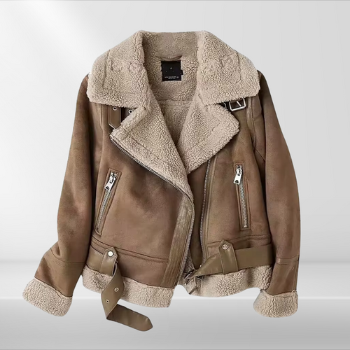 Drune | Damen-Sherpa-Bomberjacke