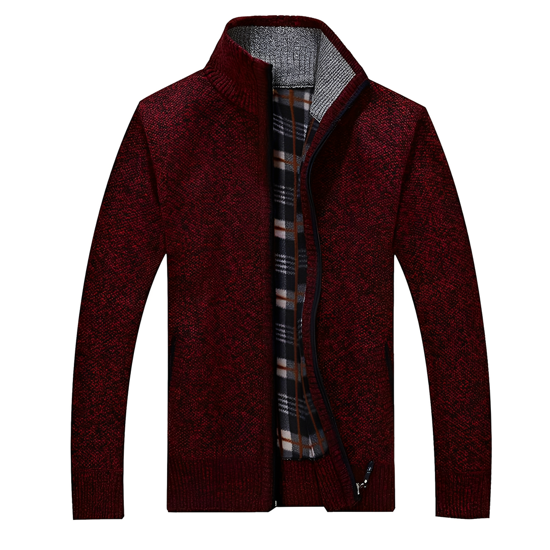 Drune | Stylischer Cardigan mit weichem Fleece-Futter für Männer