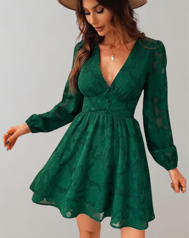 Drune | V-ausschnitt Minikleid