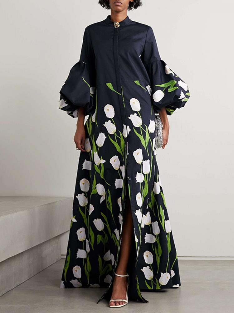Drune | Trenchcoat mit Floralem Muster