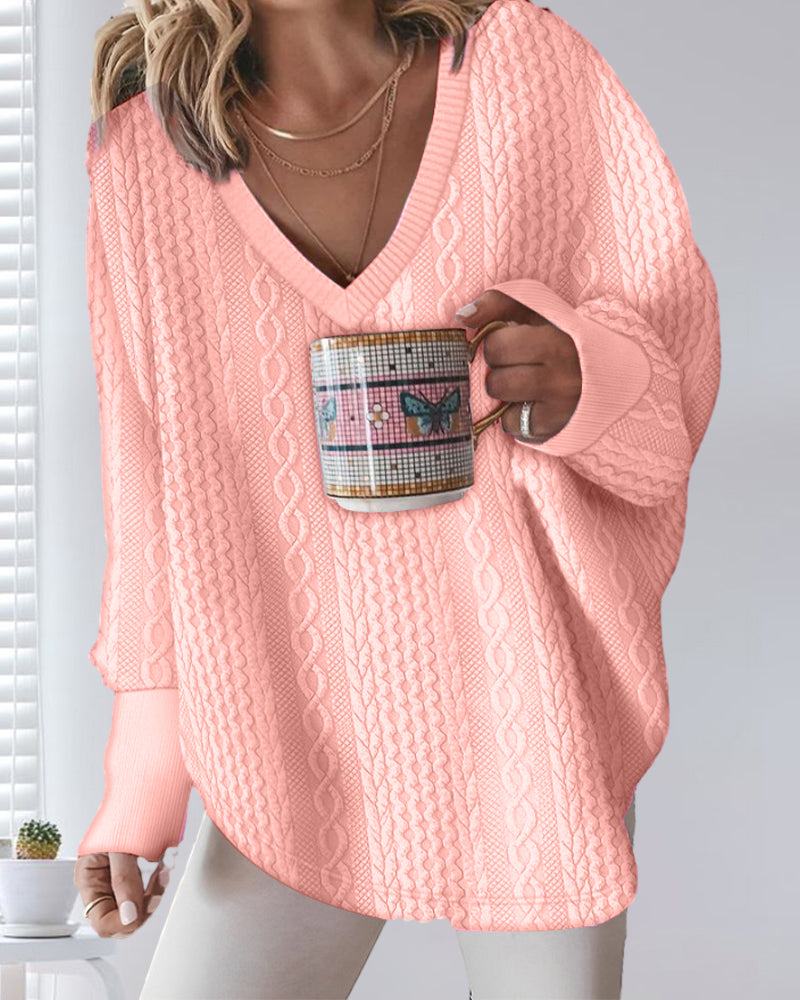 Drune | Sweatshirt mit V-Ausschnitt