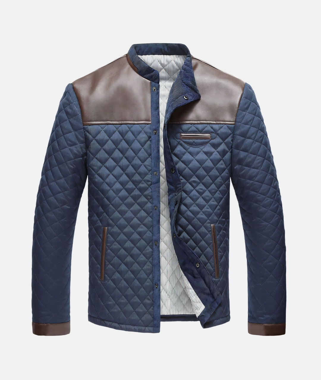 Drune | Herren Knopfleiste Steppjacke