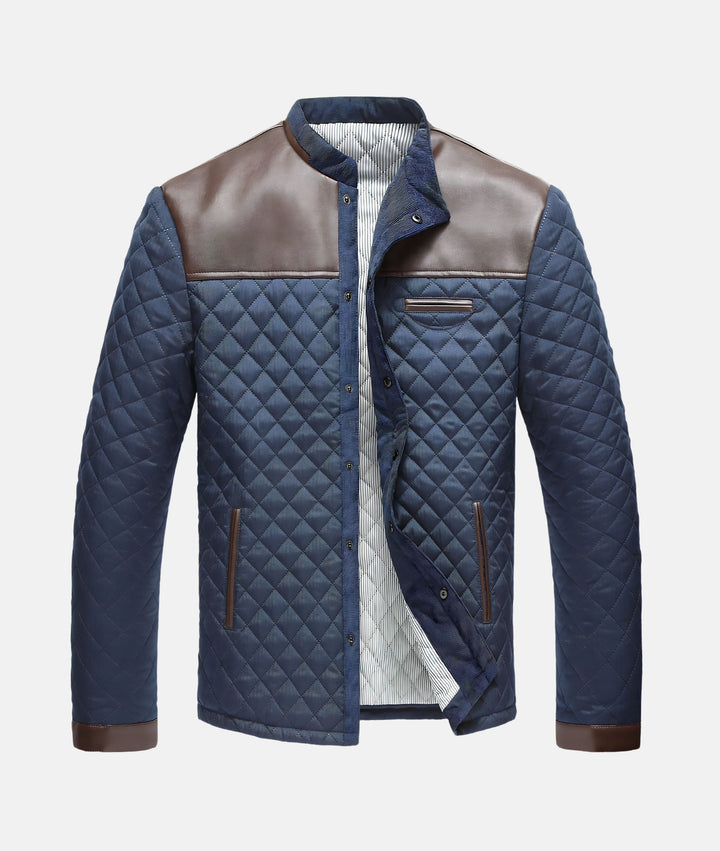 Drune | Herren Knopfleiste Steppjacke