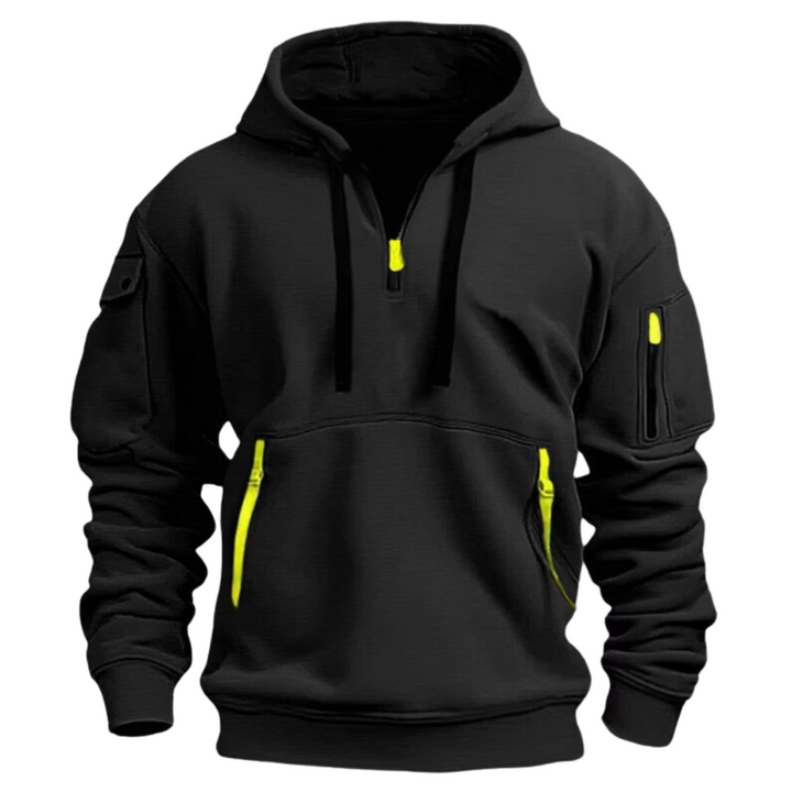 Drune | Kapuzenshirt mit Reißverschlüssen Weich und Praktisch Perfekt Für Outdoor-aktivitäten