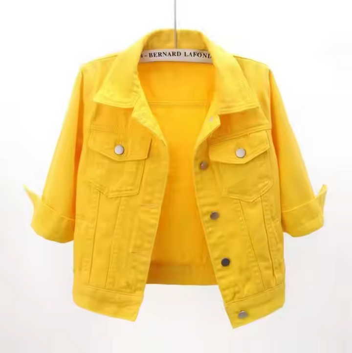 Drune | Bunte Denimjacke