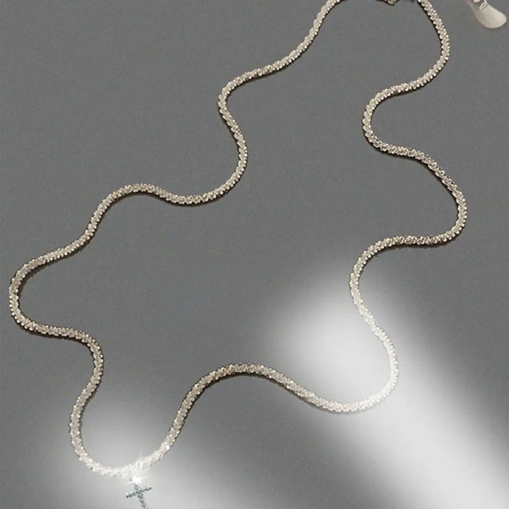 Drune | Sterling Silber Kreuz Zirkonia Halskette Für Damen