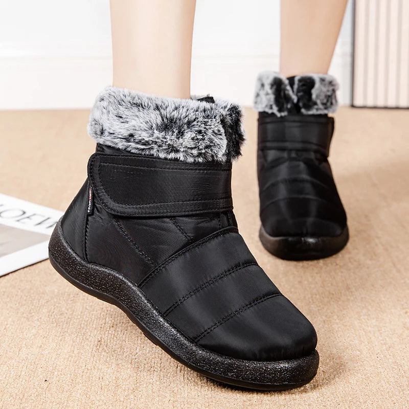 Drune | Damen Wasserdichte Stiefel Aus Schlaufenkaninchenfell