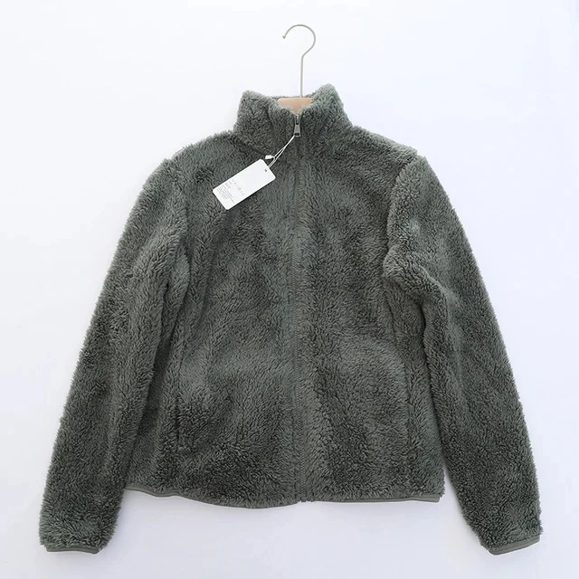 Drune | Weiche Sherpa Zip up Hohe Kragenjacke, Fleeceweste