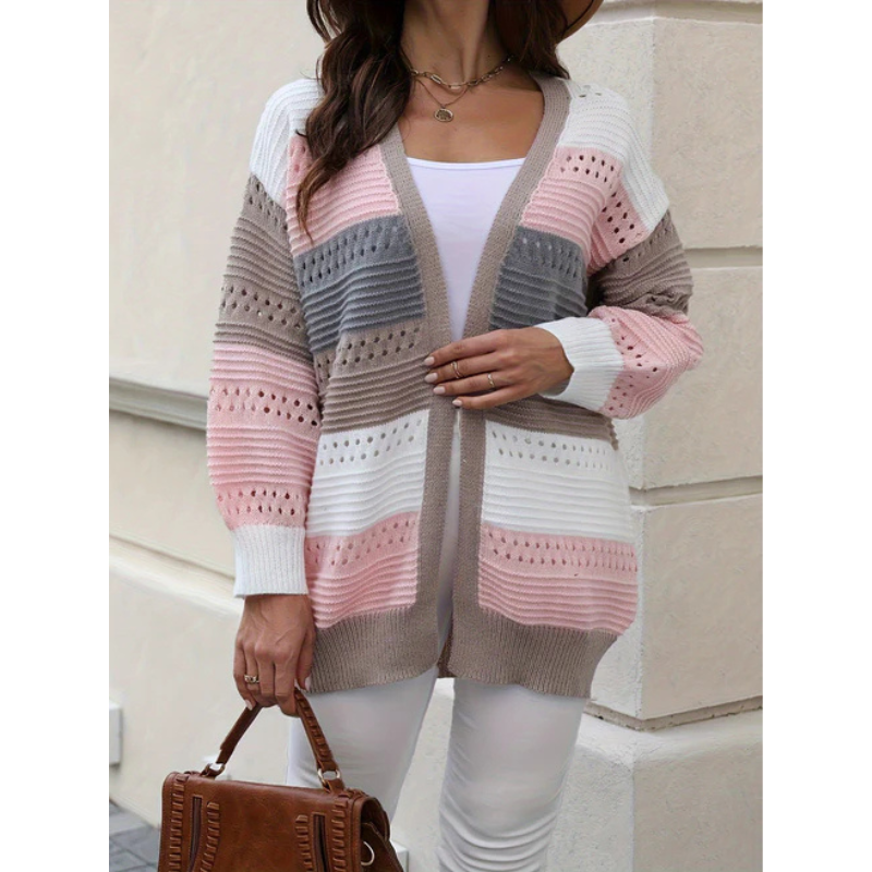 Drune | Cardigan - Gestreift & Lockere Passform