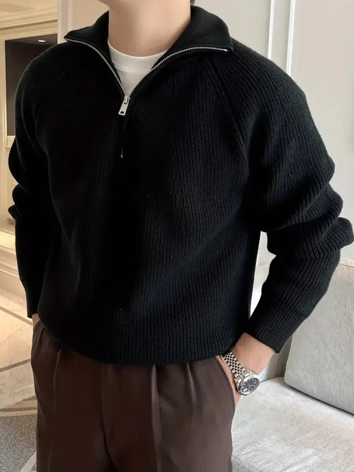 Drune | Lässiger langärmliger Strickpullover für Männer