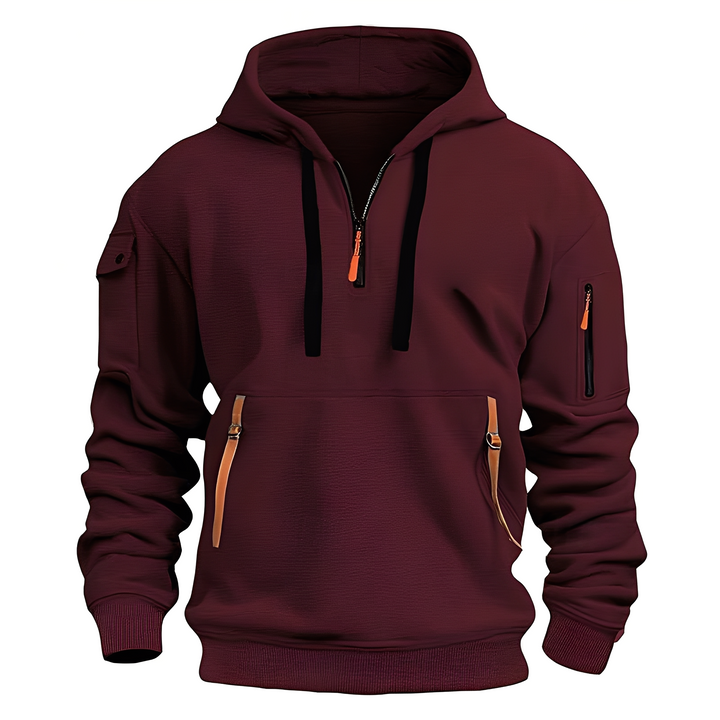Drune | Lässiger, lockerer Hoodie mit Reißverschluss für Männer
