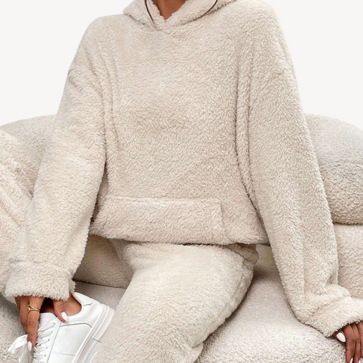 Drune | Damen Fleece-Loungewear-Set Trainingsanzug