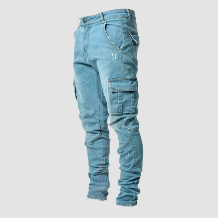 Drune | Stylische Denim Cargo-Hose für Männer