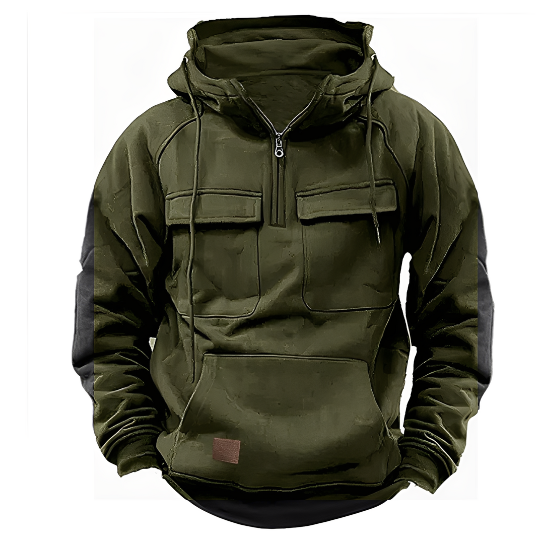 Drune | Klassischer Hoodie mit mehreren Taschen für Männer