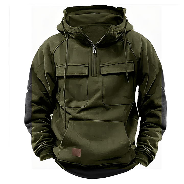 Drune | Klassischer Hoodie mit mehreren Taschen für Männer