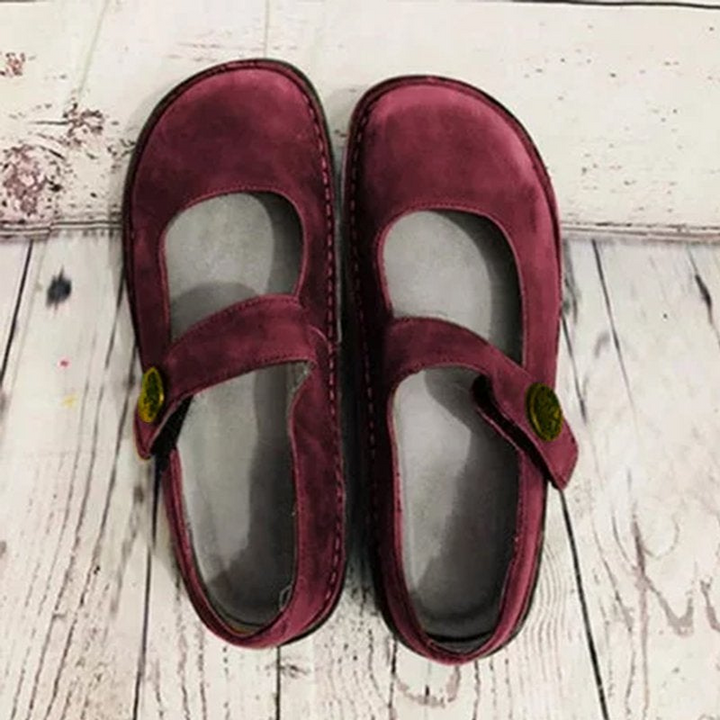 Drune | Damen Weinlese Einstiegs Sandalen Frauen Schuhe Aus Wildleder