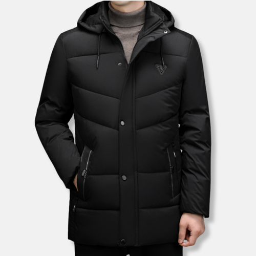 Drune | Kapuzen Pufferjacke Steppjacke im lässigen Schnitt