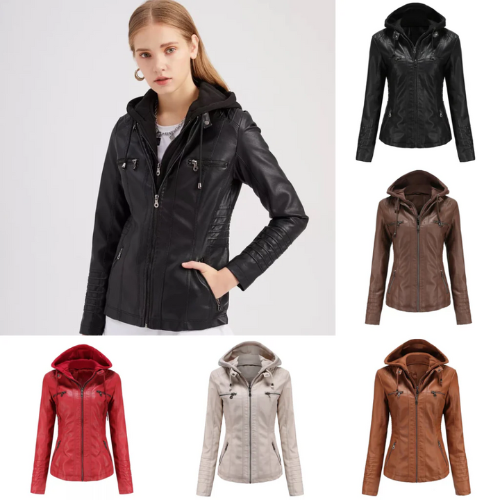 Drune | Damen Jacke Stylisches Design, Bequeme Passform Mit Taschen Und Kapuze