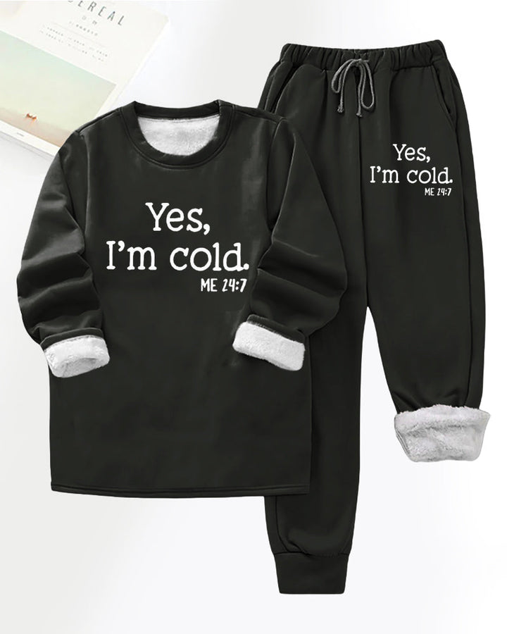 Drune | Aus Fleece mit Buchstaben Print