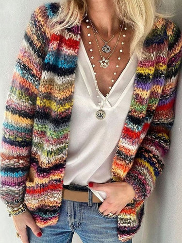 Drune | Bunt bedruckte jacke für Damen