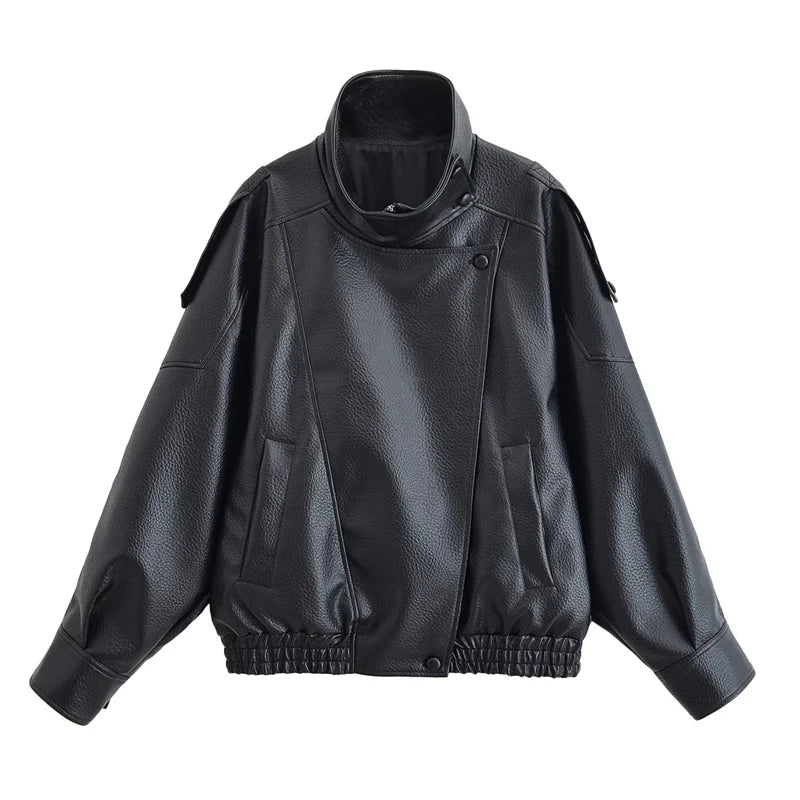 Drune | Hochkragen-Motorradjacke