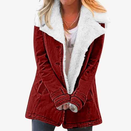 Drune | Damen Sherpa gefütterte Denimjacke